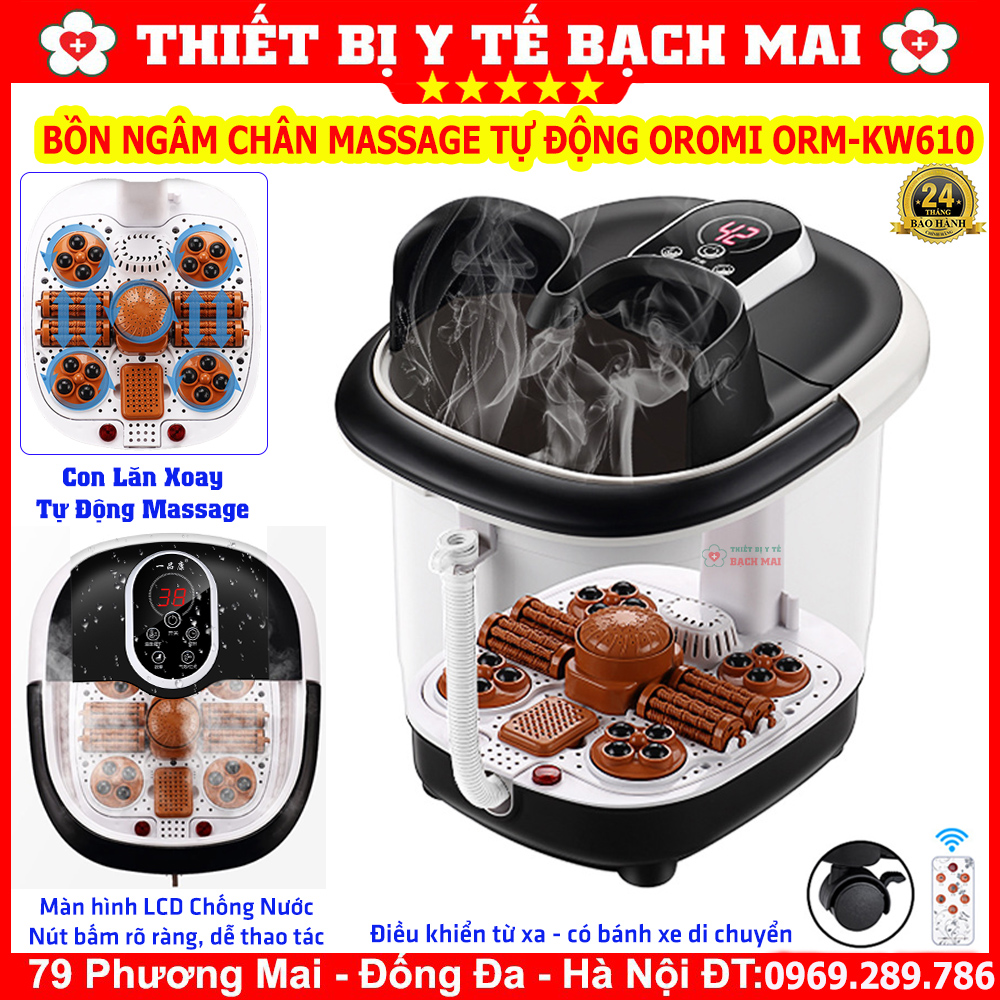 Bồn Ngâm Chân Massage Tự Động OROMI ORM-KW610 Bồn Ngâm Chân Massage Tự Động OROMI ORM-KW610