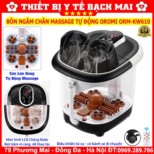 Bồn Ngâm Chân Massage Tự Động OROMI ORM-KW610 Bồn Ngâm Chân Massage Tự Động OROMI ORM-KW610