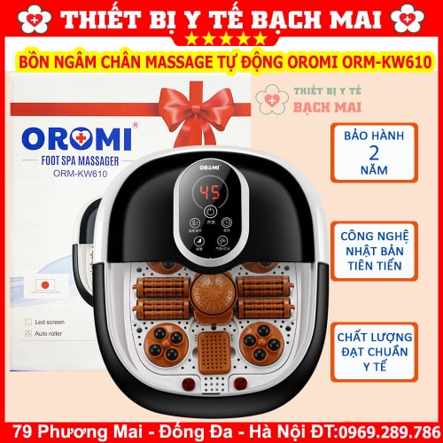 Bồn Ngâm Chân Massage Tự Động OROMI ORM-KW610 Bồn Ngâm Chân Massage Tự Động OROMI ORM-KW610