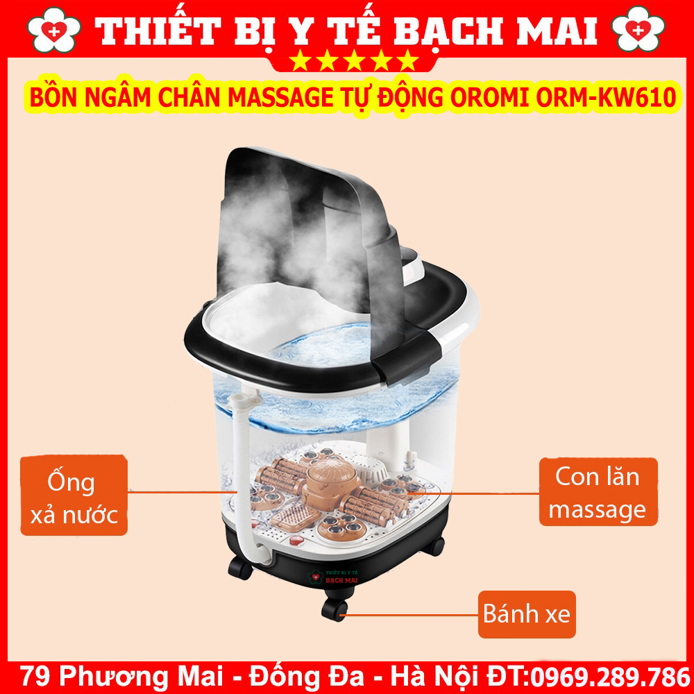 Bồn Ngâm Chân Massage Tự Động OROMI ORM-KW610 Bồn Ngâm Chân Massage Tự Động OROMI ORM-KW610