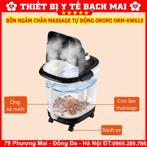 Bồn Ngâm Chân Massage Tự Động OROMI ORM-KW610 Bồn Ngâm Chân Massage Tự Động OROMI ORM-KW610