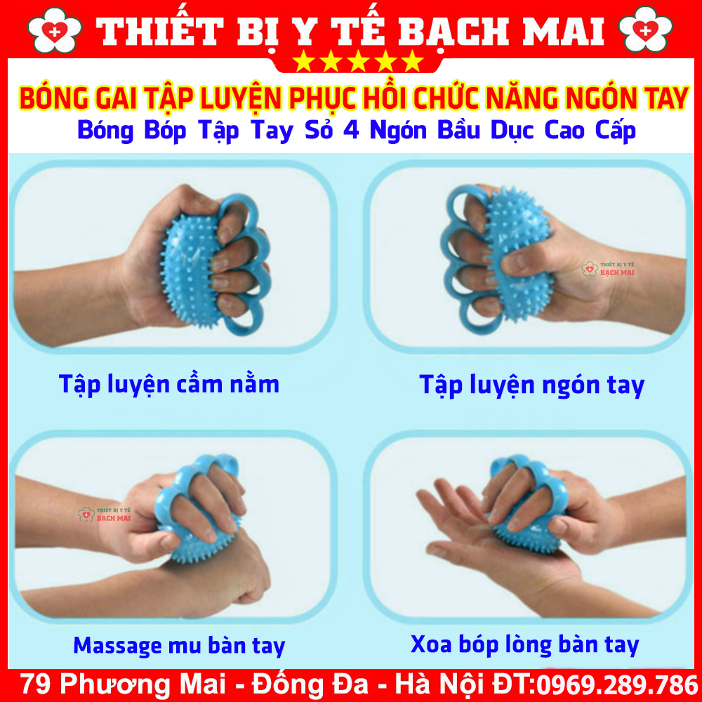 Bóng Gai Bóp Tay Sỏ Ngón Tập Luyện Bàn Ngón Tay Linh Hoạt Khoẻ Mạnh Bóng Gai Bóp Tay Sỏ Ngón Tập Luyện Bàn Ngón Tay Linh Hoạt Khoẻ Mạnh