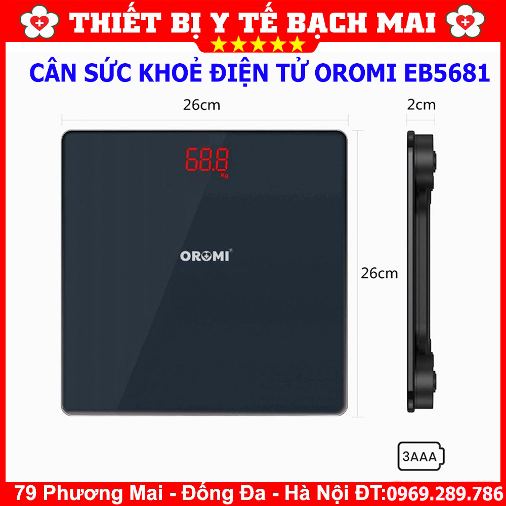 Cân Sức Khỏe Điện Tử OROMI EB5681 Cân Sức Khỏe Điện Tử OROMI EB5681
