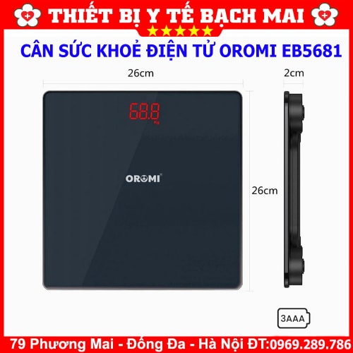 Cân Sức Khỏe Điện Tử OROMI EB5681 Cân Sức Khỏe Điện Tử OROMI EB5681