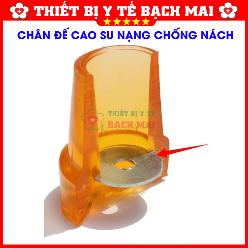 Chân Đế Cao Su Nạng Chống Nách – Đế Cao Su Chống Trơn Trượt Thay Thế Cho Nạng Y Tế