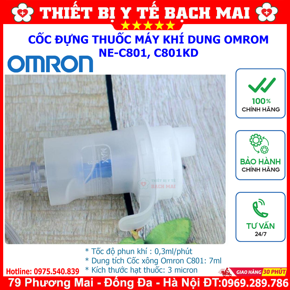 Cốc Đựng Thuốc Cho Máy Xông Khí Rung OMROM NE-C801, C801, C801KD Cốc Đựng Thuốc Cho Máy Xông Khí Rung OMROM NE-C801, C801, C801KD