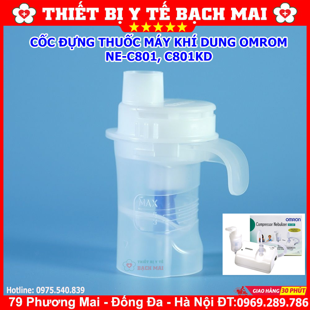 Cốc Đựng Thuốc Cho Máy Xông Khí Rung OMROM NE-C801, C801, C801KD Cốc Đựng Thuốc Cho Máy Xông Khí Rung OMROM NE-C801, C801, C801KD