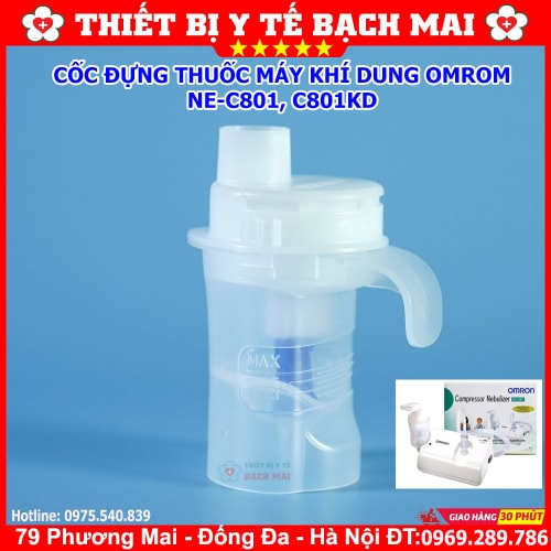 Cốc Đựng Thuốc Cho Máy Xông Khí Rung OMROM NE-C801, C801, C801KD Cốc Đựng Thuốc Cho Máy Xông Khí Rung OMROM NE-C801, C801, C801KD