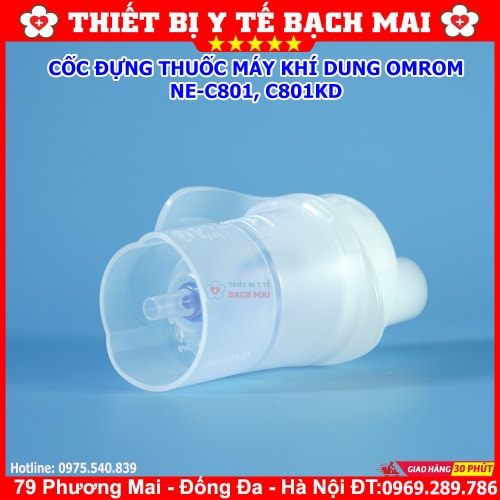 Cốc Đựng Thuốc Cho Máy Xông Khí Rung OMROM NE-C801, C801, C801KD Cốc Đựng Thuốc Cho Máy Xông Khí Rung OMROM NE-C801, C801, C801KD