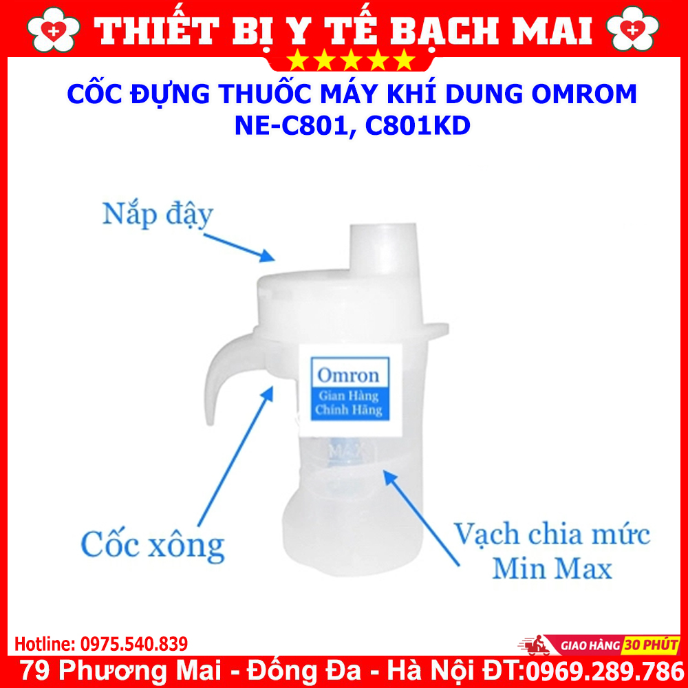 Cốc Đựng Thuốc Cho Máy Xông Khí Rung OMROM NE-C801, C801, C801KD Cốc Đựng Thuốc Cho Máy Xông Khí Rung OMROM NE-C801, C801, C801KD