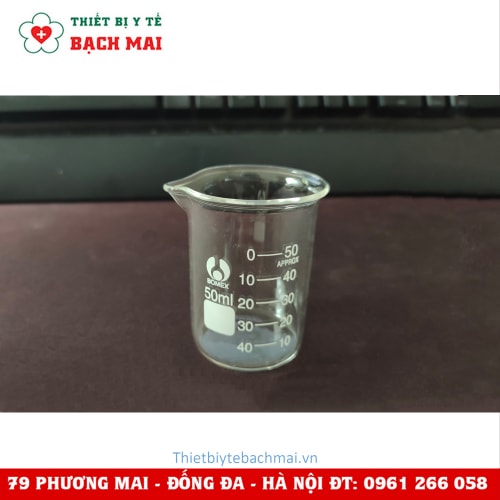 Cốc Thủy Tinh Chịu Nhiệt Chia Vạch Có Mỏ - Cốc Từ 50ml-1000ml (Cốc 50ml) Cốc Thủy Tinh Chịu Nhiệt Chia Vạch Có Mỏ - Cốc Từ 50ml-1000ml (Cốc 50ml)
