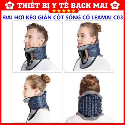 Đai Kéo Giãn Cột Sống Cổ Bơm Hơi LEAMAI C03 Đai Kéo Giãn Cột Sống Cổ Bơm Hơi LEAMAI C03