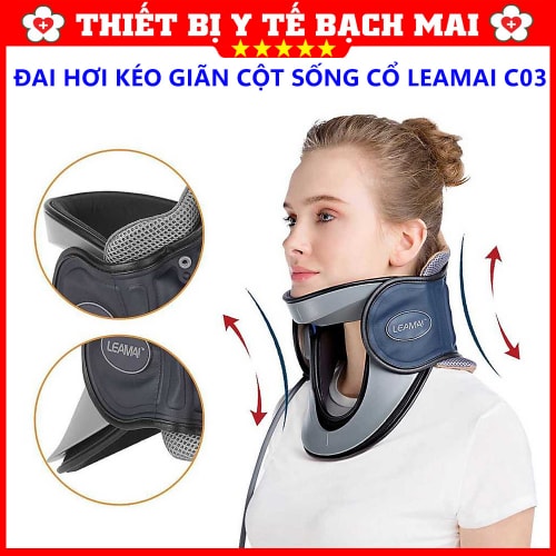 Đai Kéo Giãn Cột Sống Cổ Bơm Hơi LEAMAI C03 Đai Kéo Giãn Cột Sống Cổ Bơm Hơi LEAMAI C03
