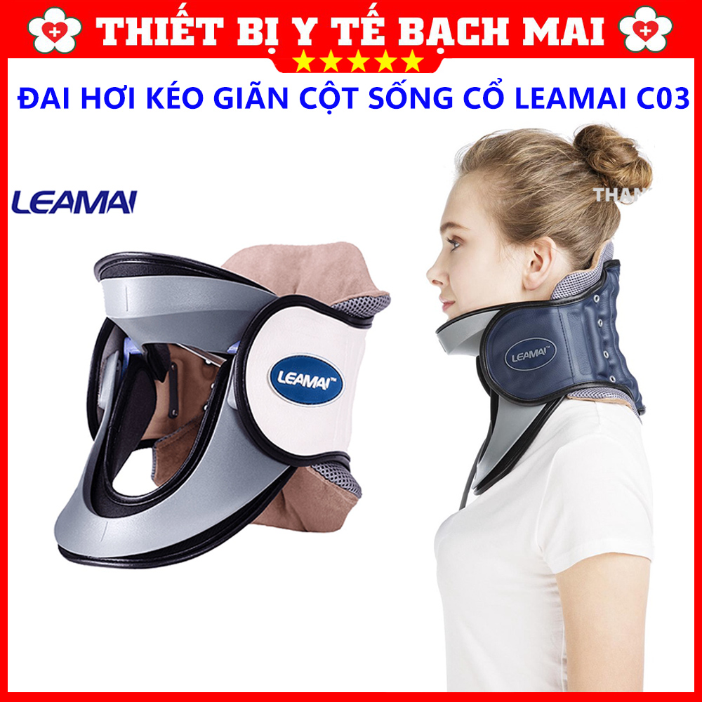 Đai Kéo Giãn Cột Sống Cổ Bơm Hơi LEAMAI C03 Đai Kéo Giãn Cột Sống Cổ Bơm Hơi LEAMAI C03