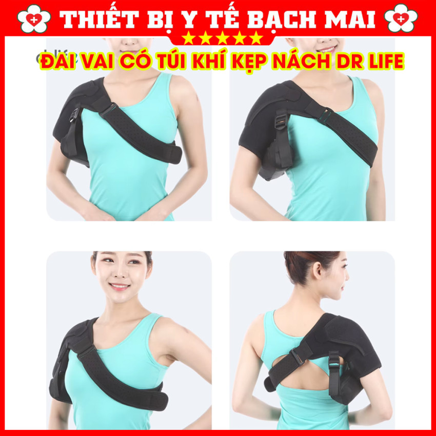 Đai Khớp Vai Có Túi Khí Cao Cấp – Đai Hỗ Trợ Khớp Vai Trái Phải, Điều Chỉnh Kích Thước Đai Khớp Vai Có Túi Khí Cao Cấp – Đai Hỗ Trợ Khớp Vai Trái Phải, Điều Chỉnh Kích Thước