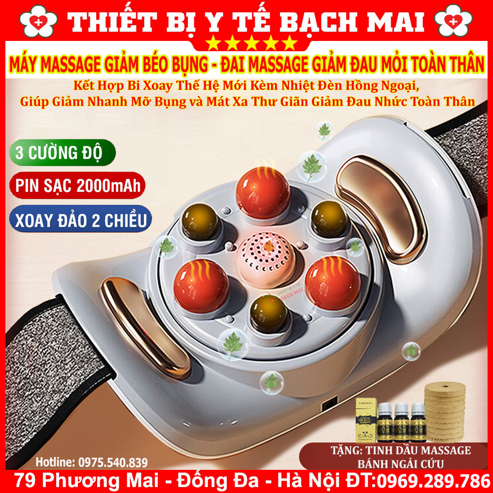 Đai Massage Bụng RULAX, Hỗ Trợ Giảm Mỡ Bụng, Bi Đá Kết Hợp Hồng Ngoại, Giảm Đau Bụng Cho Người Viêm Đại Tràng, Táo Bón Đai Massage Bụng RULAX, Hỗ Trợ Giảm Mỡ Bụng, Bi Đá Kết Hợp Hồng Ngoại, Giảm Đau Bụng Cho Người Viêm Đại Tràng, Táo Bón