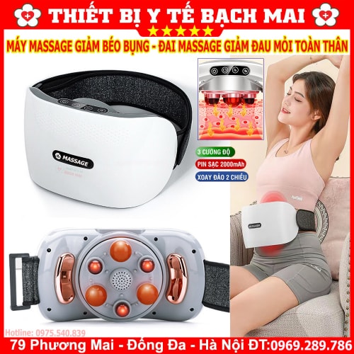 Đai Massage Bụng RULAX, Hỗ Trợ Giảm Mỡ Bụng, Bi Đá Kết Hợp Hồng Ngoại, Giảm Đau Bụng Cho Người Viêm Đại Tràng, Táo Bón Đai Massage Bụng RULAX, Hỗ Trợ Giảm Mỡ Bụng, Bi Đá Kết Hợp Hồng Ngoại, Giảm Đau Bụng Cho Người Viêm Đại Tràng, Táo Bón