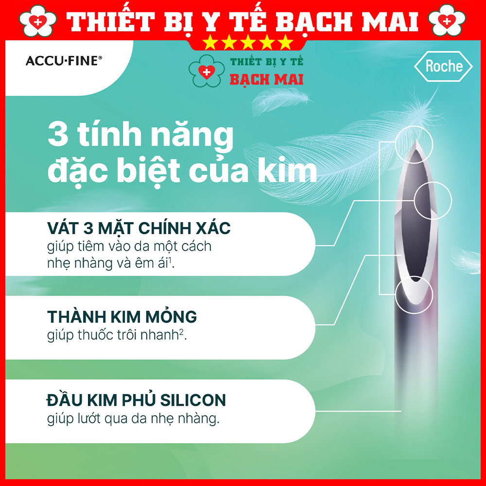 Đầu Kim Bút Tiêm ACCU-FINE 32Gx4mm, Kim Tiêm Tiểu Đường Insulin Dùng Cho Các Loại Bút Tiêm Đầu Kim Bút Tiêm ACCU-FINE 32Gx4mm, Kim Tiêm Tiểu Đường Insulin Dùng Cho Các Loại Bút Tiêm