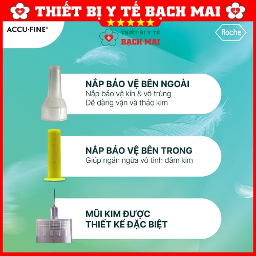 Đầu Kim Bút Tiêm ACCU-FINE 32Gx4mm, Kim Tiêm Tiểu Đường Insulin Dùng Cho Các Loại Bút Tiêm Đầu Kim Bút Tiêm ACCU-FINE 32Gx4mm, Kim Tiêm Tiểu Đường Insulin Dùng Cho Các Loại Bút Tiêm
