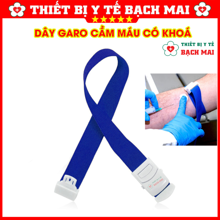 Dây Garô Có Khóa GREETMED 45cm – Dây Garo Y Tế Lấy Máu