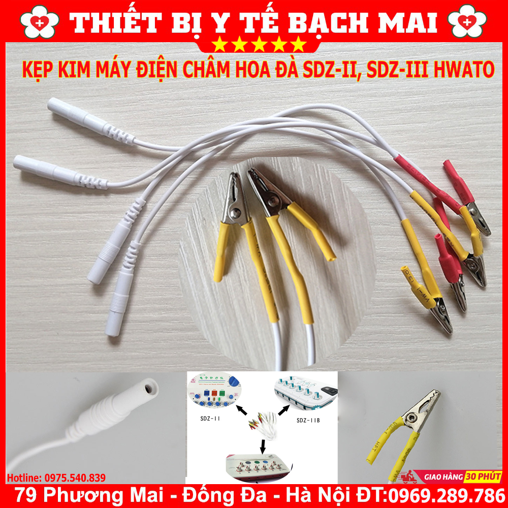 Dây Kẹp Kim Máy Điện Châm Hoa Đà SDZ-II Dây Kẹp Kim Máy Điện Châm Hoa Đà SDZ-II