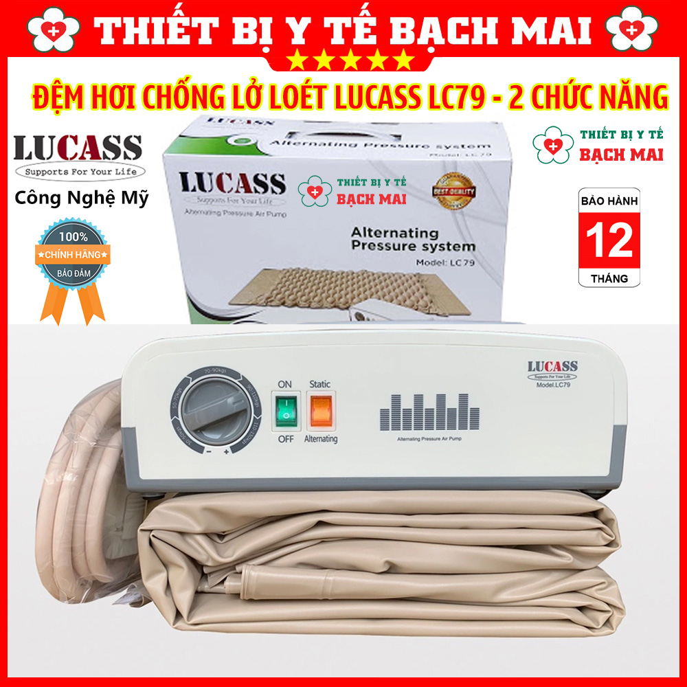 Đệm Hơi Chống Lở Loét LUCASS LC79 2 Chức Năng Luân Chuyển Khí Và Không Luân Chuyển Đệm Hơi Chống Lở Loét LUCASS LC79 2 Chức Năng Luân Chuyển Khí Và Không Luân Chuyển