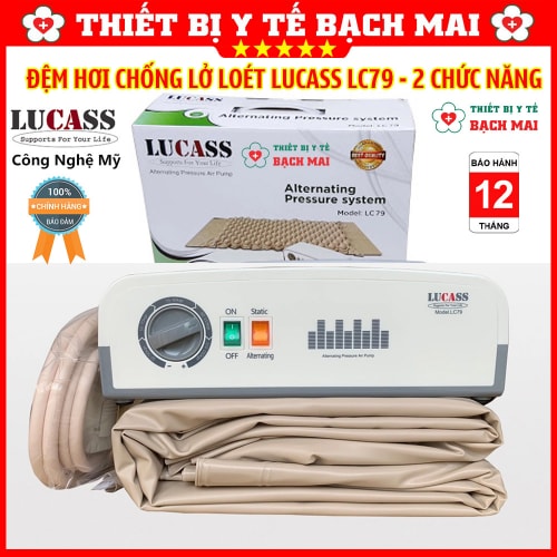 Đệm Hơi Chống Lở Loét LUCASS LC79 2 Chức Năng Luân Chuyển Khí Và Không Luân Chuyển Đệm Hơi Chống Lở Loét LUCASS LC79 2 Chức Năng Luân Chuyển Khí Và Không Luân Chuyển