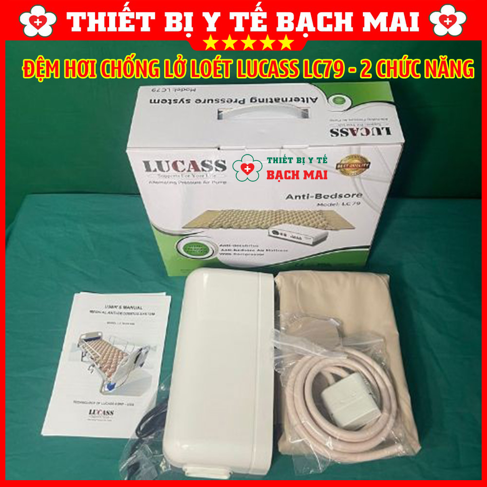 Đệm Hơi Chống Lở Loét LUCASS LC79 2 Chức Năng Luân Chuyển Khí Và Không Luân Chuyển Đệm Hơi Chống Lở Loét LUCASS LC79 2 Chức Năng Luân Chuyển Khí Và Không Luân Chuyển