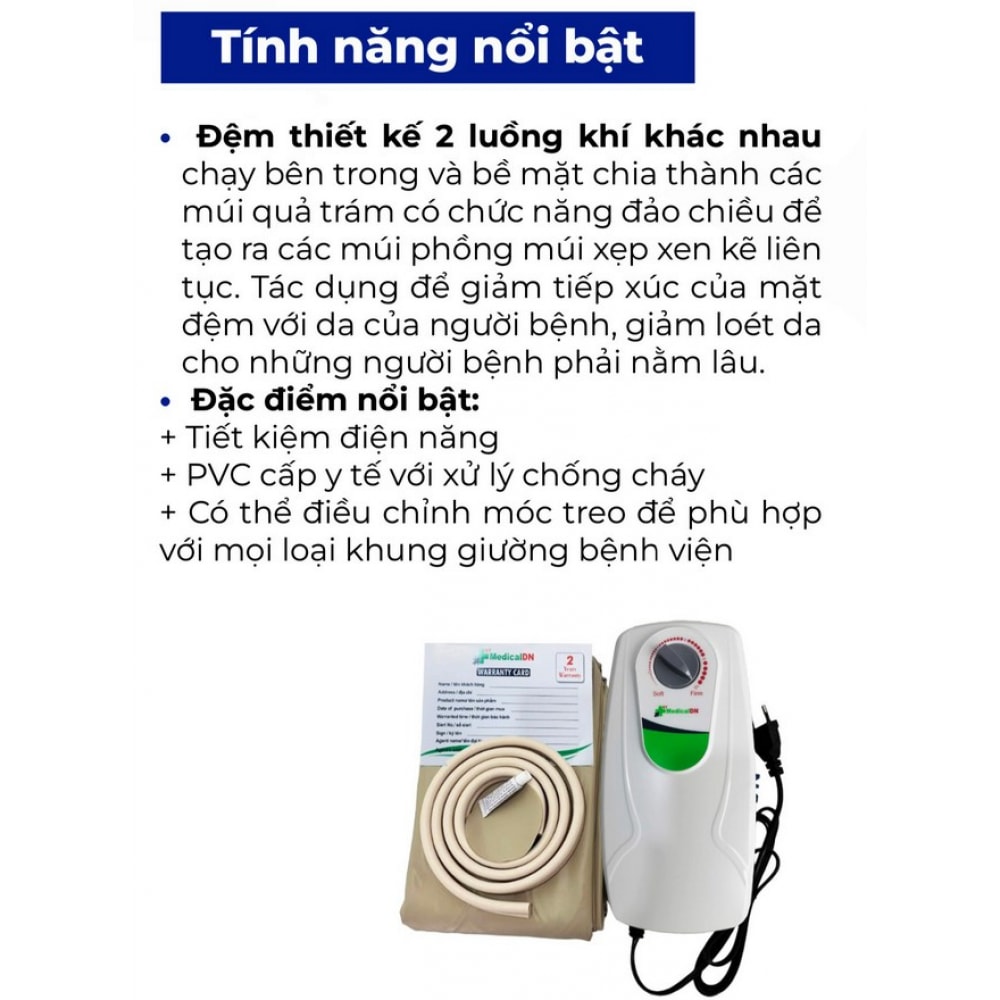Đệm Hơi Chống Loét BTDN Medical PRO-5 HF62012 Đệm Hơi Chống Loét BTDN Medical PRO-5 HF62012