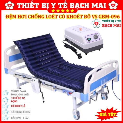 Đệm Hơi Chống Loét Có Khoét Bô GBM-096 Đệm Hơi Chống Loét Có Khoét Bô GBM-096