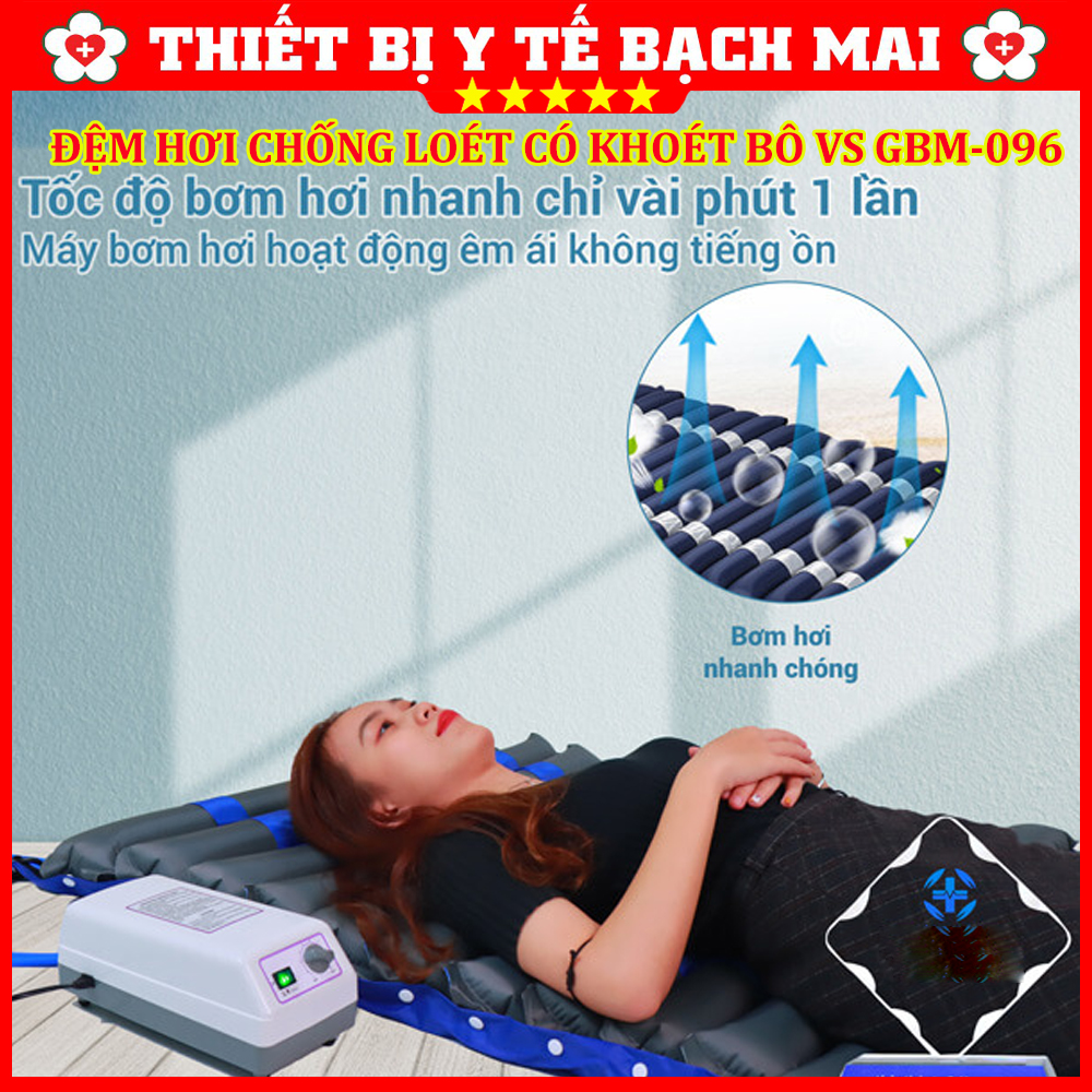 Đệm Hơi Chống Loét Có Khoét Bô GBM-096 Đệm Hơi Chống Loét Có Khoét Bô GBM-096