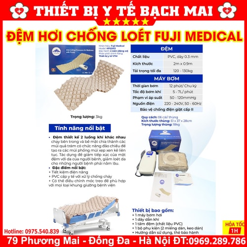 Đệm Hơi Chống Loét FUJI Medical HF62012 Đệm Hơi Chống Loét FUJI Medical HF62012