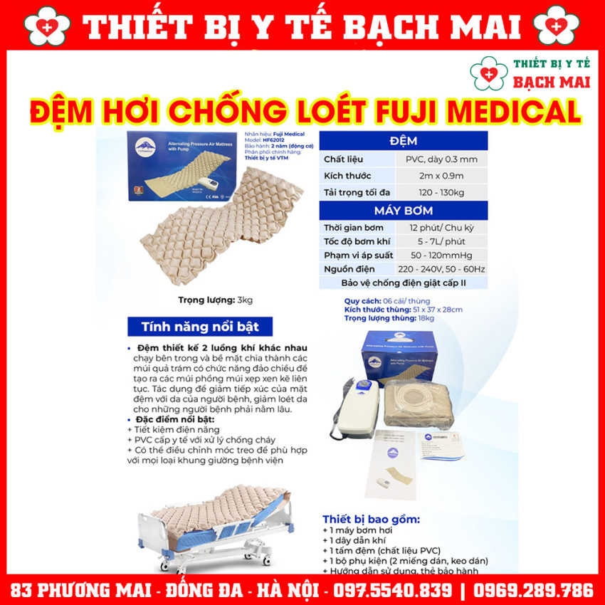 Đệm Hơi Chống Loét FUJI Medical HF62012