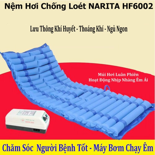 Đệm Hơi Chống Loét NARITA HF6002 Có Khoét Lỗ Để Bô Vệ Sinh Đệm Hơi Chống Loét NARITA HF6002 Có Khoét Lỗ Để Bô Vệ Sinh