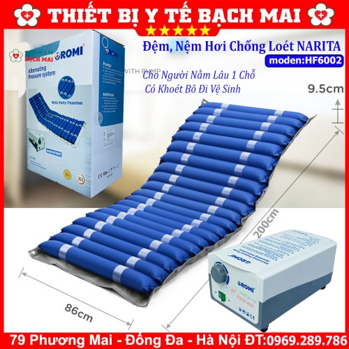 Đệm Hơi Chống Loét NARITA HF6002 Có Khoét Lỗ Để Bô Vệ Sinh Đệm Hơi Chống Loét NARITA HF6002 Có Khoét Lỗ Để Bô Vệ Sinh