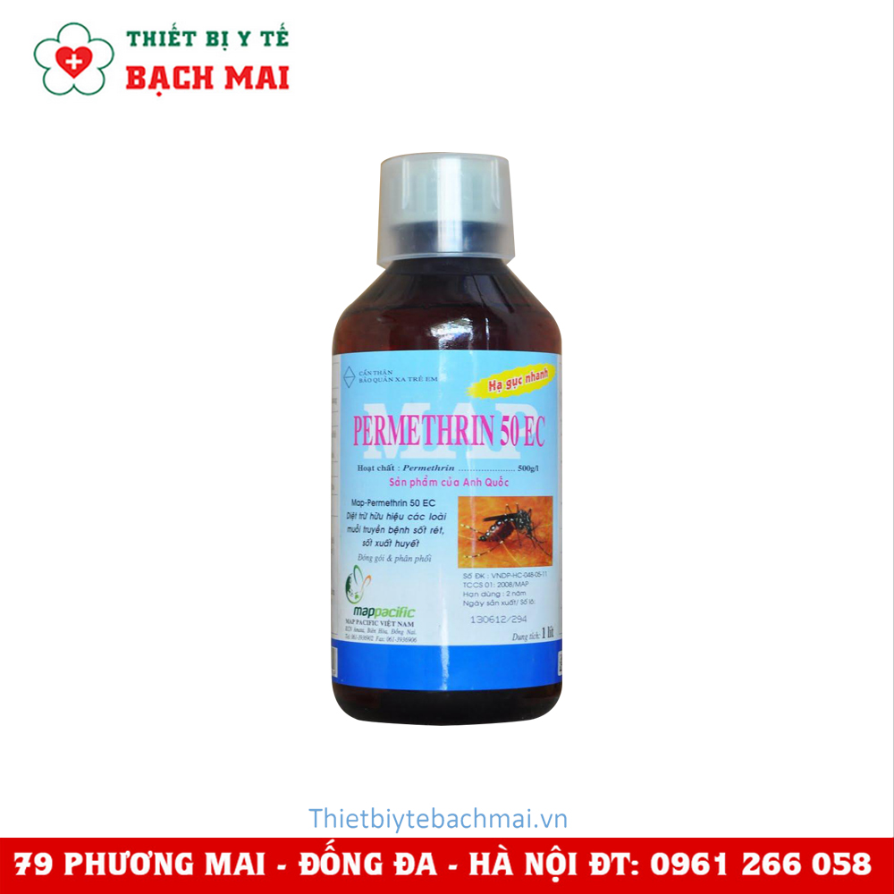 Thuốc Diệt Muỗi Permethrin 50 EC 1000ml (Nhập Khẩu Anh Quốc) Thuốc Diệt Muỗi Permethrin 50 EC 1000ml (Nhập Khẩu Anh Quốc)