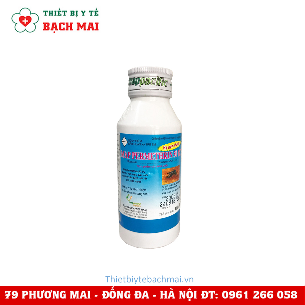 Thuốc Diệt Muỗi Permethrin Map Pacific 50 EC 100ml (Nhập Khẩu Anh Quốc)