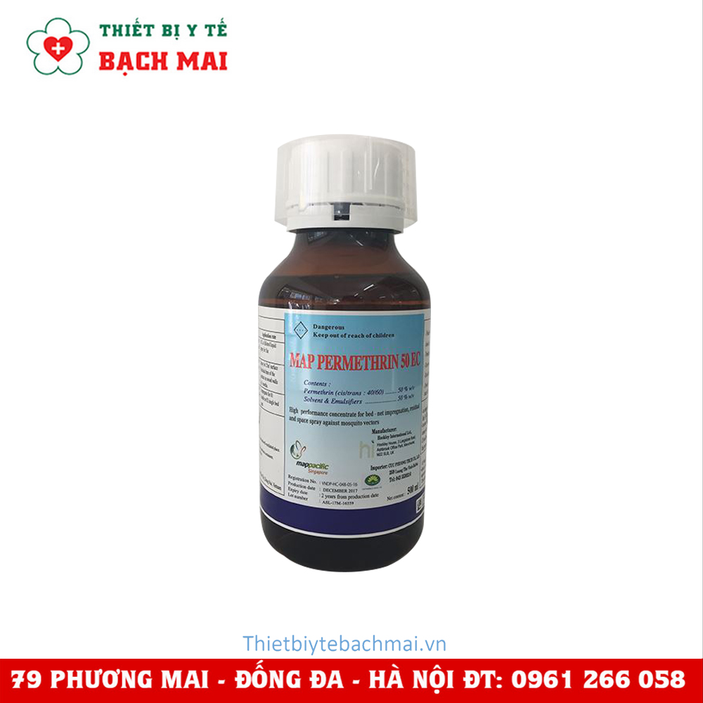 Thuốc Diệt Muỗi Permethrin Map Pacific 50 EC 500ml (Nhập Khẩu Anh Quốc)