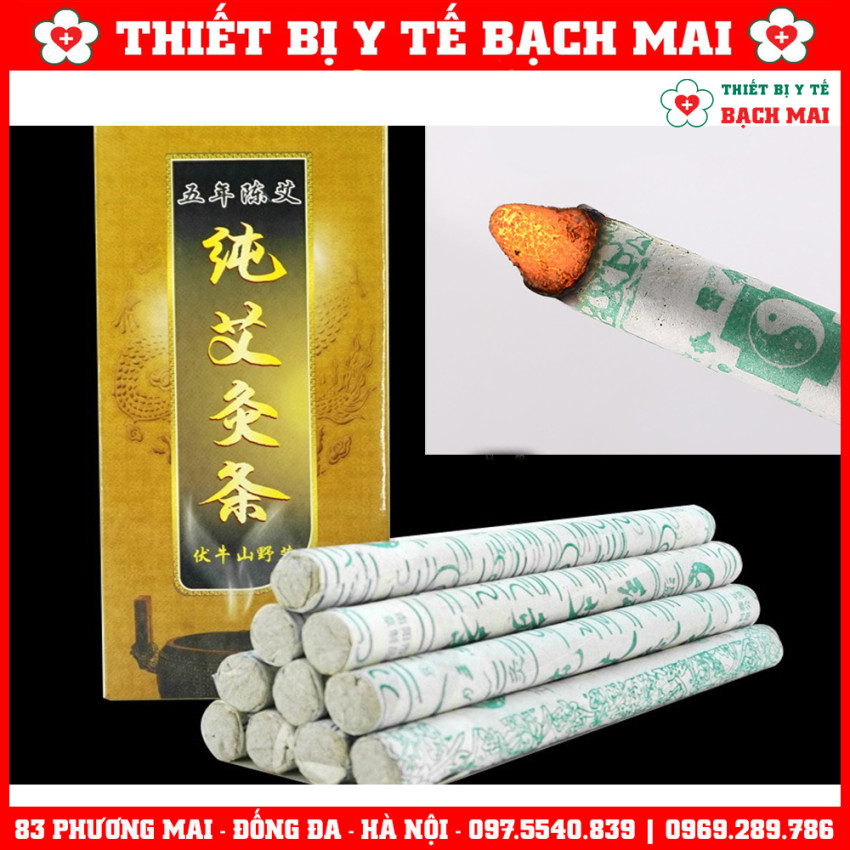 Điếu Ngải Cứu Trung Quốc - Hộp 10 Cây Ngải