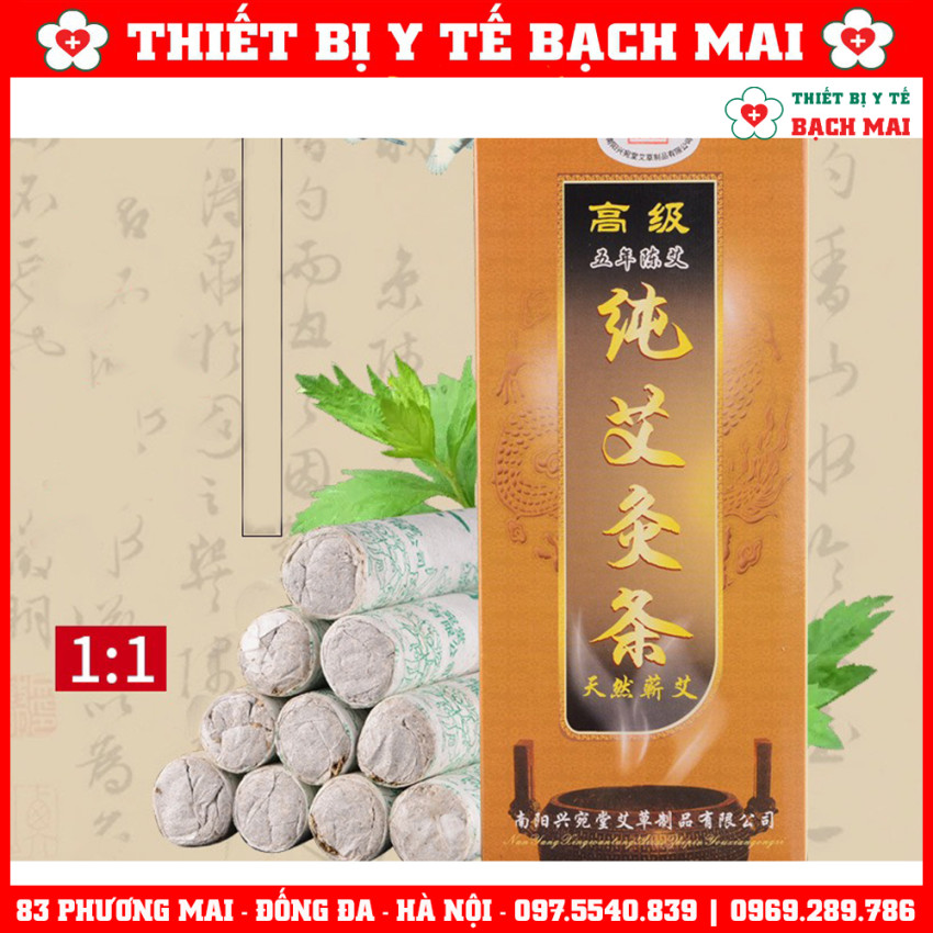 Điếu Ngải Cứu Trung Quốc - Hộp 10 Cây Ngải