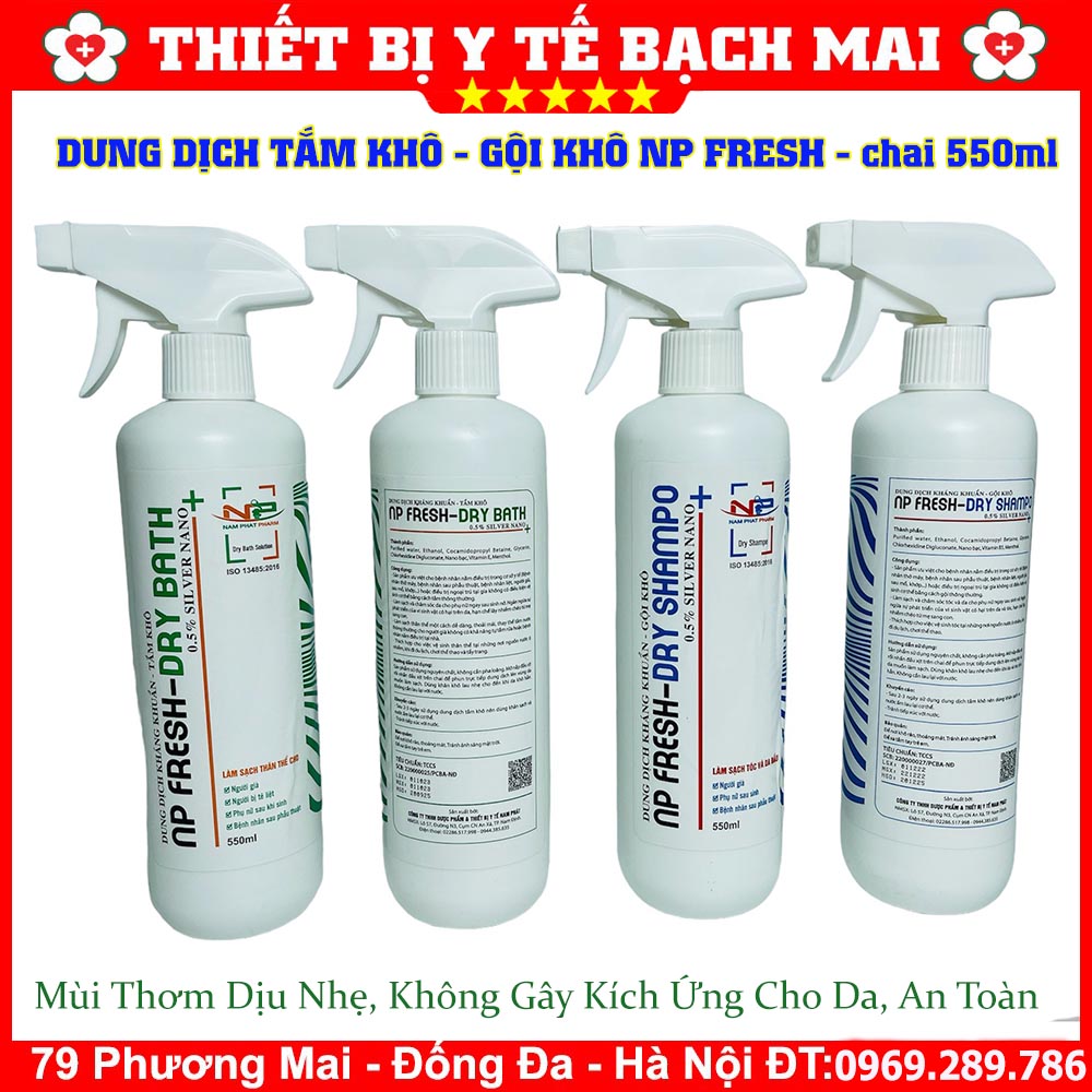 Dung Dịch Tắm Khô, Gội Khô NP FRESH Xịt Tắm Gội Khô Không Dùng Nước Kháng Khuẩn Hương Thơm Dịu Nhẹ Chai 550ml Dung Dịch Tắm Khô, Gội Khô NP FRESH Xịt Tắm Gội Khô Không Dùng Nước Kháng Khuẩn Hương Thơm Dịu Nhẹ Chai 550ml