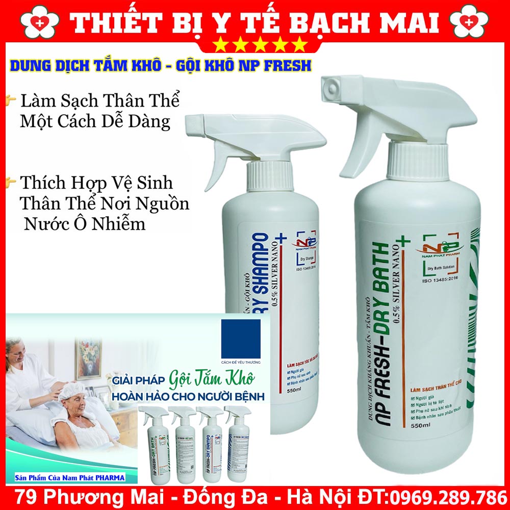 Dung Dịch Tắm Khô, Gội Khô NP FRESH Xịt Tắm Gội Khô Không Dùng Nước Kháng Khuẩn Hương Thơm Dịu Nhẹ Chai 550ml Dung Dịch Tắm Khô, Gội Khô NP FRESH Xịt Tắm Gội Khô Không Dùng Nước Kháng Khuẩn Hương Thơm Dịu Nhẹ Chai 550ml