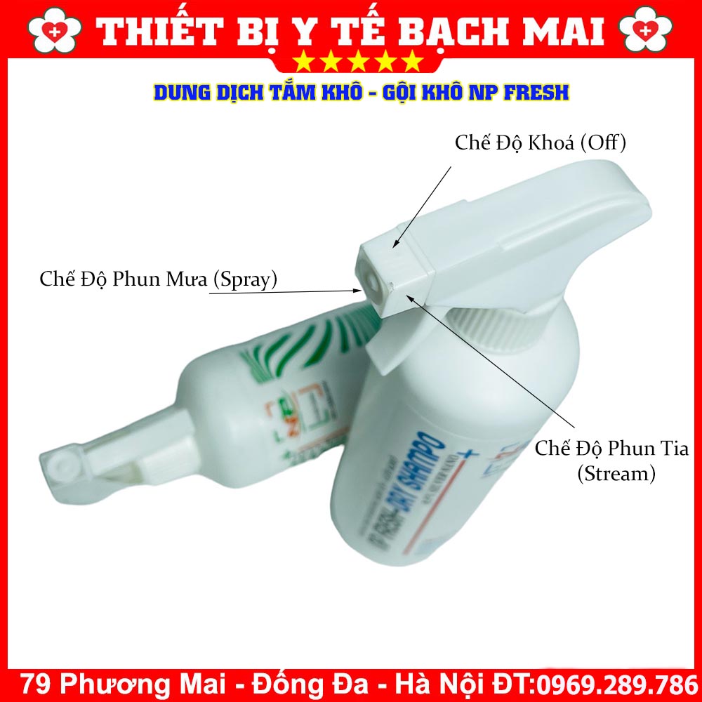 Dung Dịch Tắm Khô, Gội Khô NP FRESH Xịt Tắm Gội Khô Không Dùng Nước Kháng Khuẩn Hương Thơm Dịu Nhẹ Chai 550ml Dung Dịch Tắm Khô, Gội Khô NP FRESH Xịt Tắm Gội Khô Không Dùng Nước Kháng Khuẩn Hương Thơm Dịu Nhẹ Chai 550ml