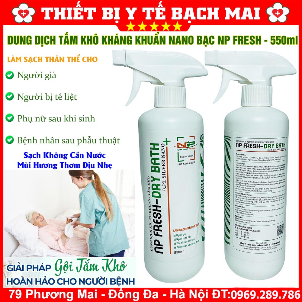 Dung Dịch Tắm Khô, Gội Khô NP FRESH Xịt Tắm Gội Khô Không Dùng Nước Kháng Khuẩn Hương Thơm Dịu Nhẹ Chai 550ml Dung Dịch Tắm Khô, Gội Khô NP FRESH Xịt Tắm Gội Khô Không Dùng Nước Kháng Khuẩn Hương Thơm Dịu Nhẹ Chai 550ml