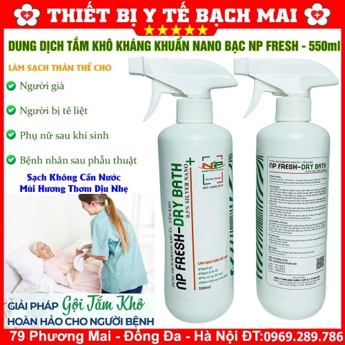 Dung Dịch Tắm Khô, Gội Khô NP FRESH Xịt Tắm Gội Khô Không Dùng Nước Kháng Khuẩn Hương Thơm Dịu Nhẹ Chai 550ml Dung Dịch Tắm Khô, Gội Khô NP FRESH Xịt Tắm Gội Khô Không Dùng Nước Kháng Khuẩn Hương Thơm Dịu Nhẹ Chai 550ml