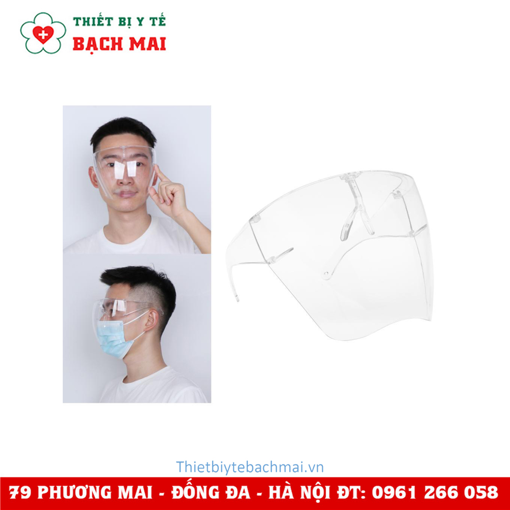 Kính - Khẩu Trang Nhựa An Toàn Bảo Vệ Vùng Mặt Face Shield Kính - Khẩu Trang Nhựa An Toàn Bảo Vệ Vùng Mặt Face Shield