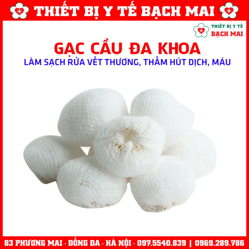 Gạc Cầu Đa Khoa Fi30 x 1 Lớp - Gói 10 Miếng