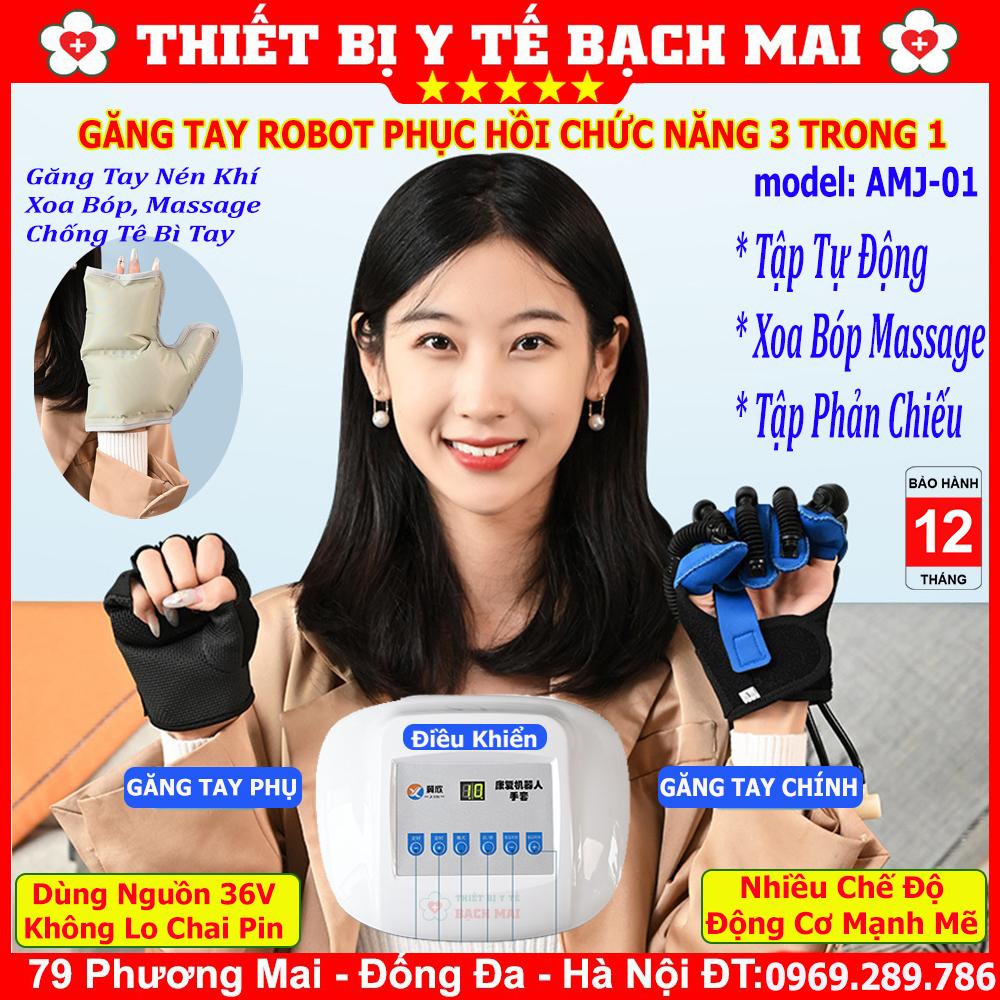 Găng Tay Robot Phục Hồi Chức Năng Bàn Ngón Tay Sau Tai Biến 3 Trong 1 AMJ-01 Găng Tay Robot Phục Hồi Chức Năng Bàn Ngón Tay Sau Tai Biến 3 Trong 1 AMJ-01