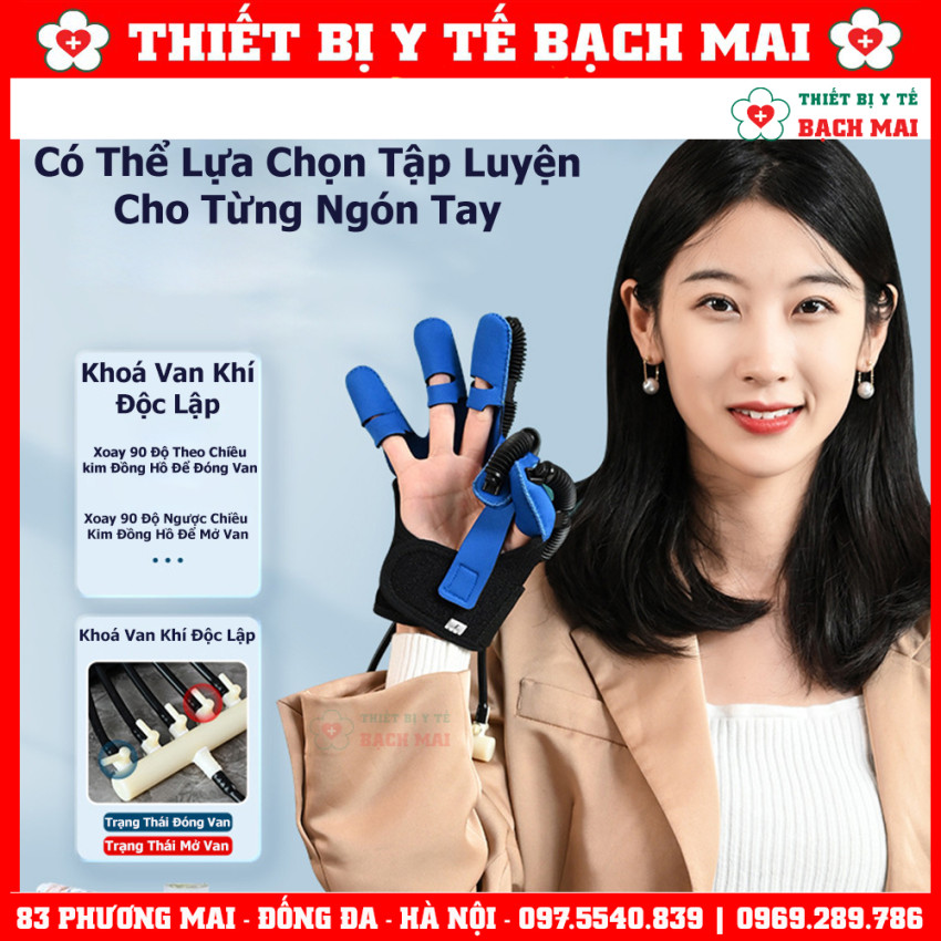 Găng Tay Robot Phục Hồi Chức Năng Bàn Ngón Tay Sau Tai Biến 3 Trong 1 AMJ-01