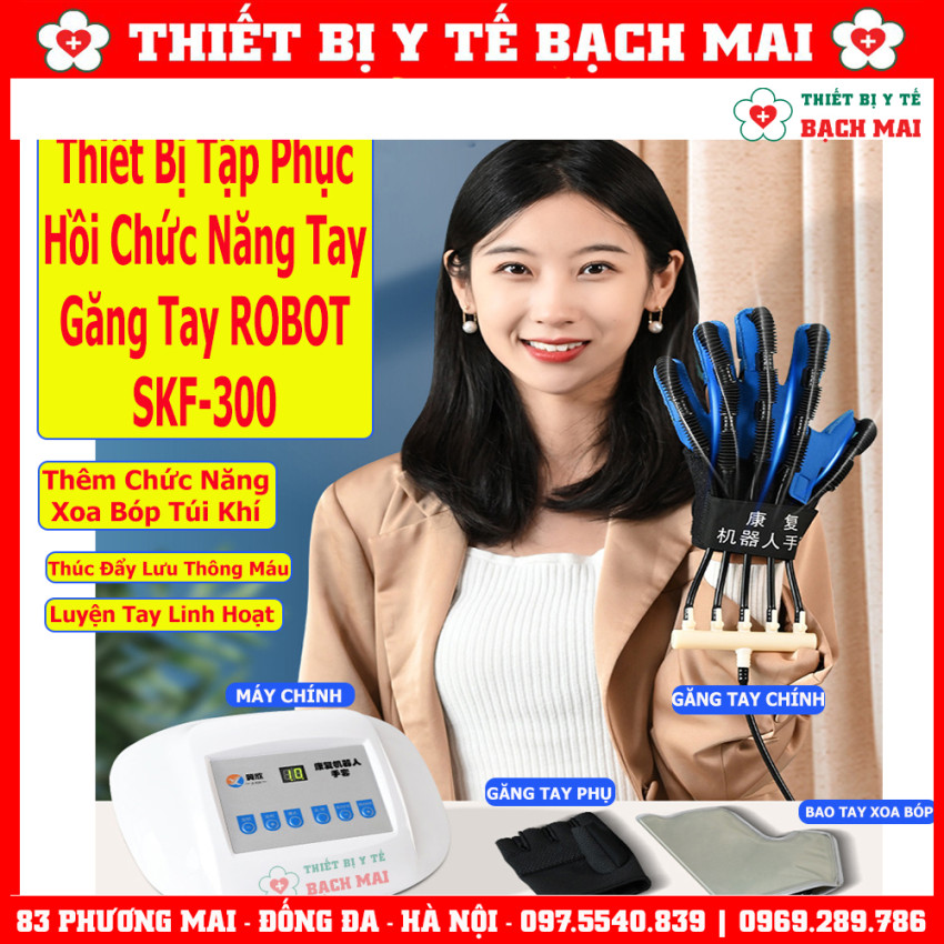 Găng Tay Robot Phục Hồi Chức Năng Bàn Ngón Tay Sau Tai Biến 3 Trong 1 AMJ-01